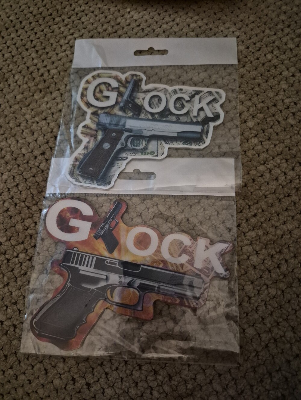 Glock Gun Stickers X 5